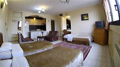 اتاق سه تخته هتل آپارتمان طوبی اصفهان